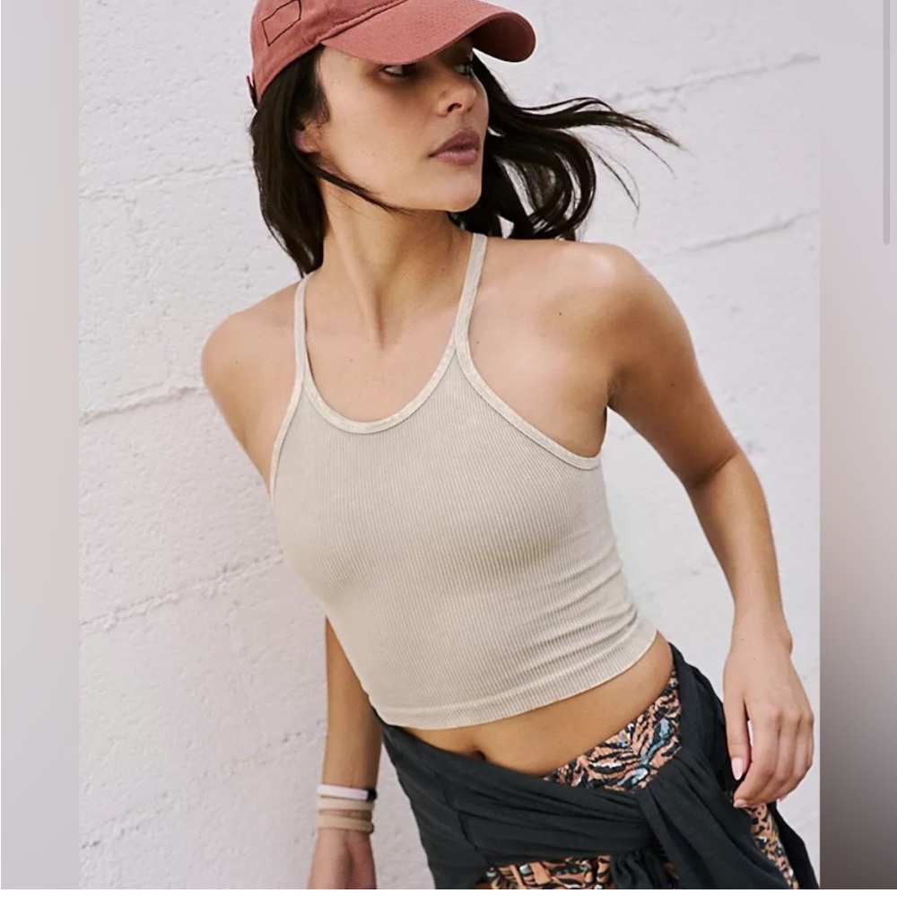 FREE PEOPLE Happiness Runs Crop Tank XS/S